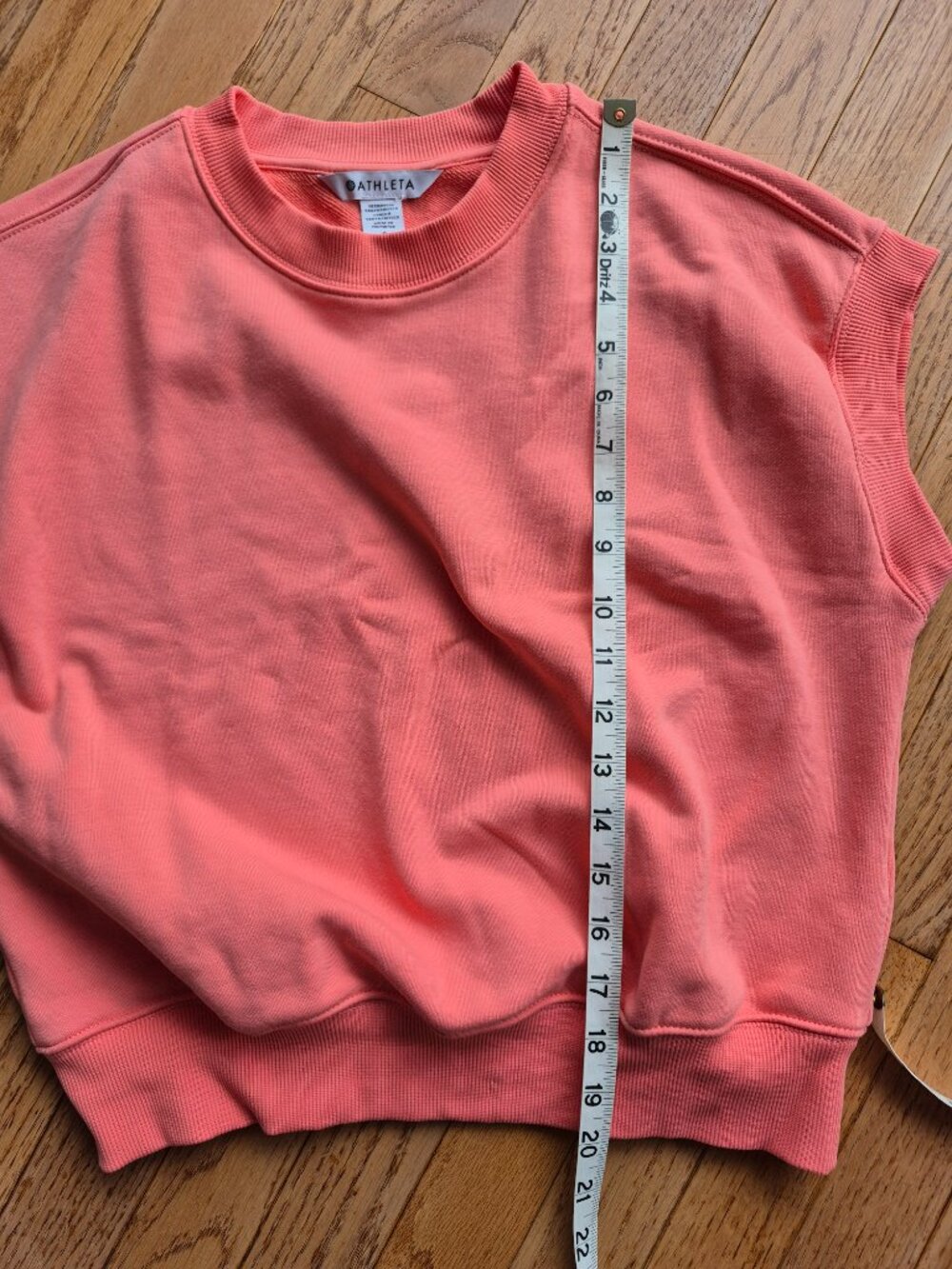 Athleta Heavyweight Terry Dolman Tee Mimosa Pink S - Picture 9 of 10